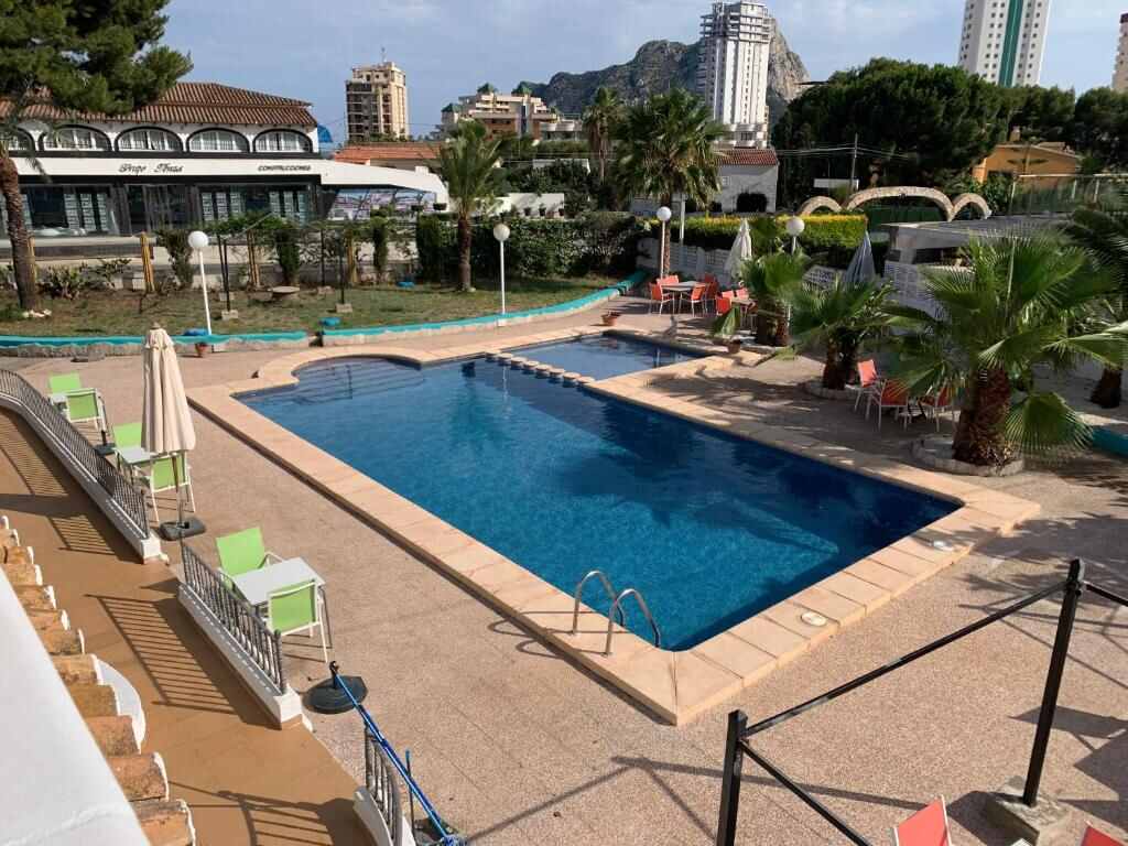 Outdoor swimming pool at Casa los Pinos Calpe Playa